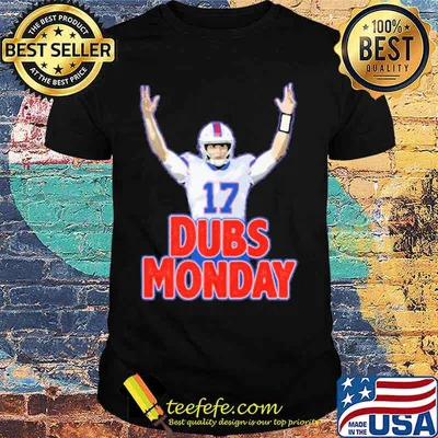 Dubs monday 17 football shirt