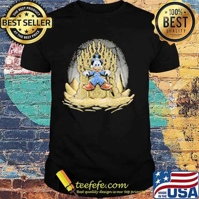 Duck donald gold throne shirt