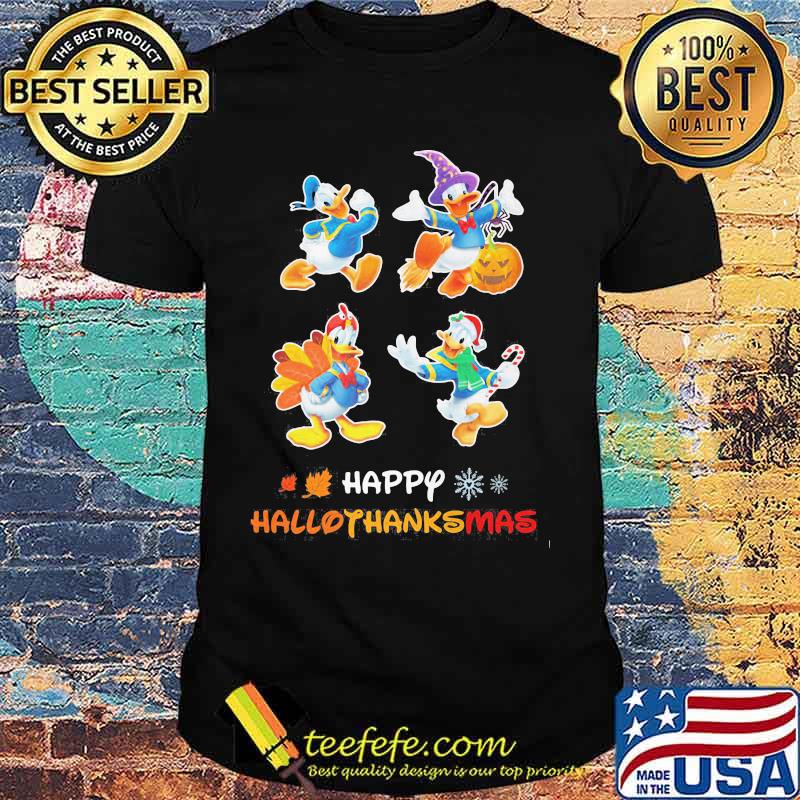 Duck donald's happy hallothanksmas shirt