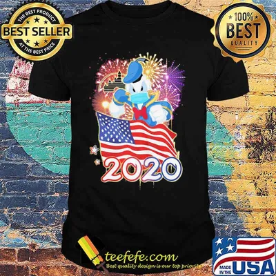 Duck donald's mask american flag 2020 shirt