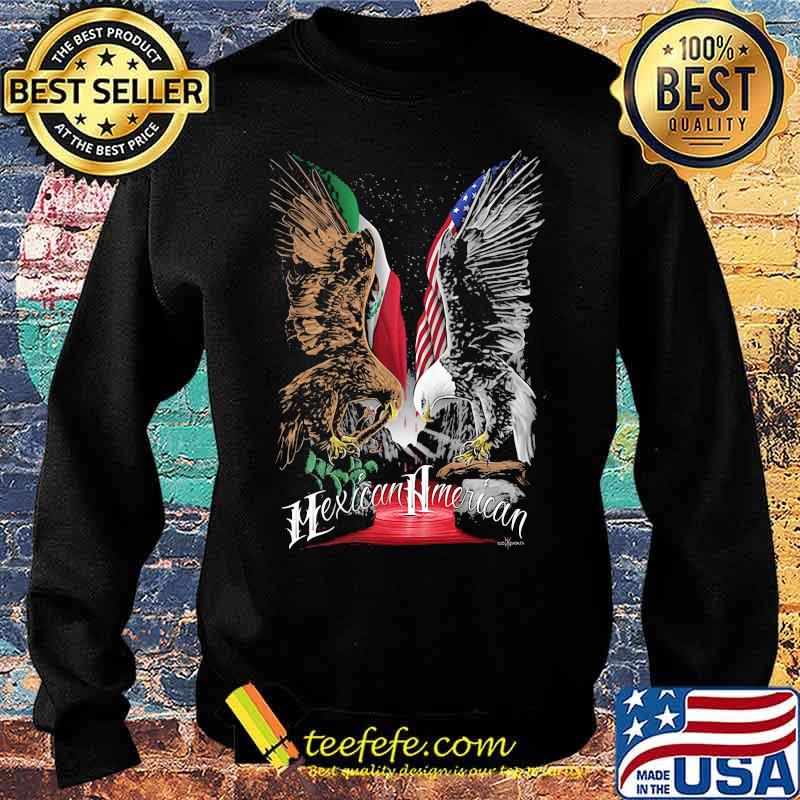 Eagle Mexican American Flag Shirt Sweater Eagle Mexican American Flag Shirt Sweater