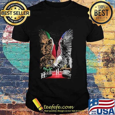Eagle Mexican American Flag Shirt