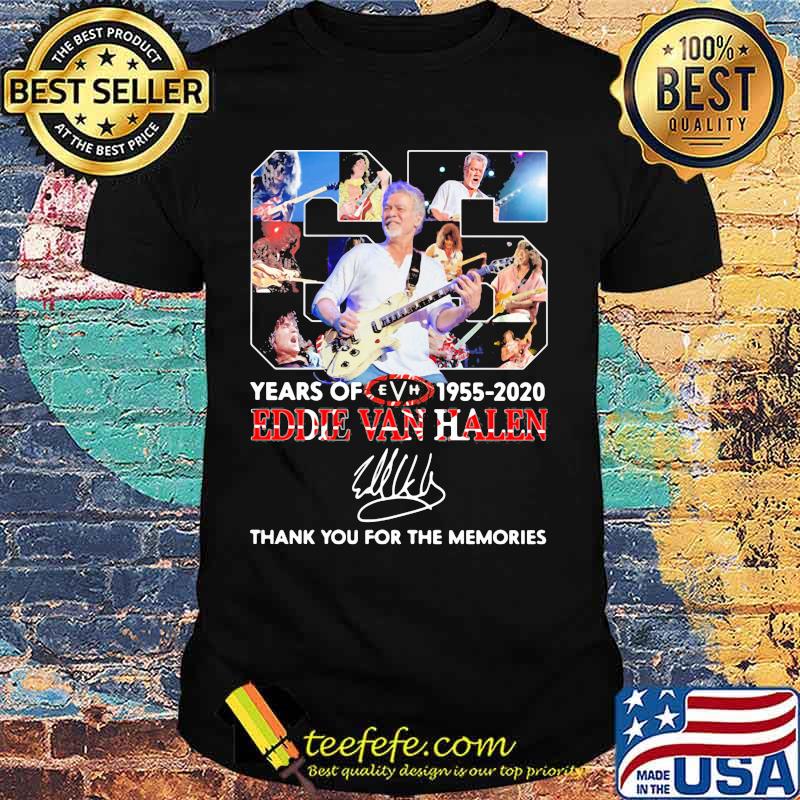 Eddie Van Halen Legends Never Die 65 Years Of 1955 2020 Thank You For The Memories Shirt Eddie Van Halen Legends Never Die 65 Years Of 1955 2020 Thank You For The Memories Shirt