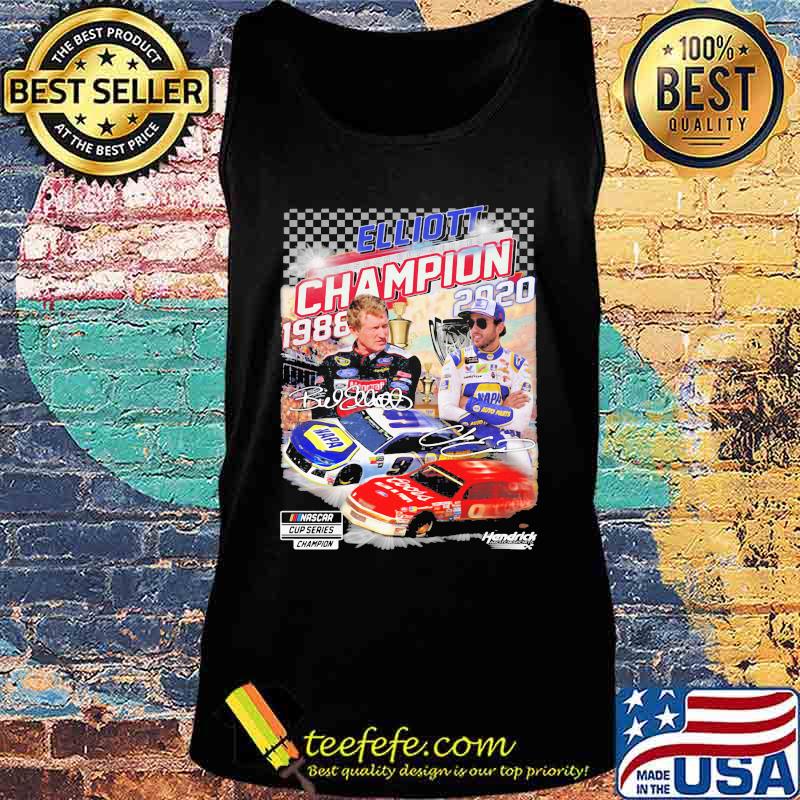 Elliott Champion 1988 2020 Hendrick Signatures Shirt Tank top Elliott Champion 1988 2020 Hendrick Signatures Shirt Tank top