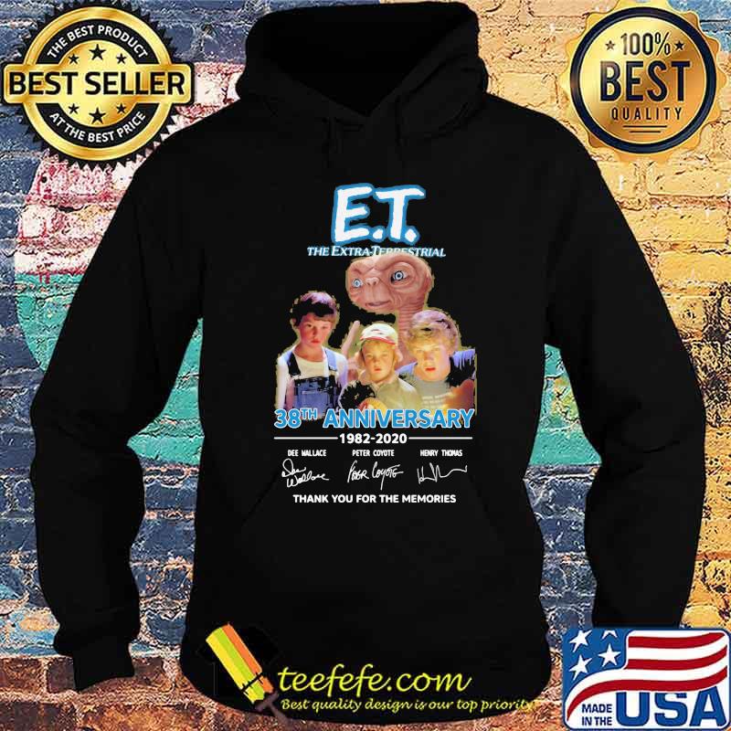 Et the extra terrestrial 38th anniversary 1982 2020 thank you for the memories signatures s Hoodie Et the extra terrestrial 38th anniversary 1982 2020 thank you for the memories signatures s Hoodie