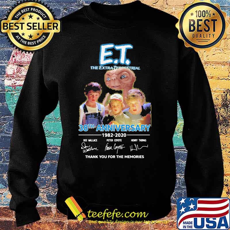 Et the extra terrestrial 38th anniversary 1982 2020 thank you for the memories signatures s Sweater Et the extra terrestrial 38th anniversary 1982 2020 thank you for the memories signatures s Sweater