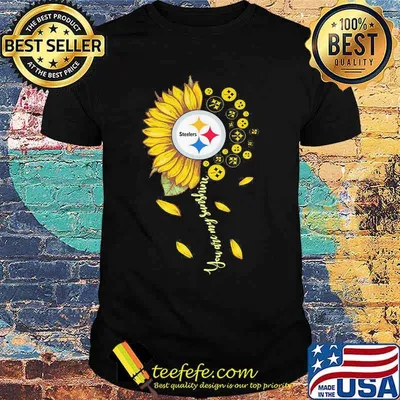 Flower Steelers You Are Sunshine My Early Sunshine Heart Gold Shirt