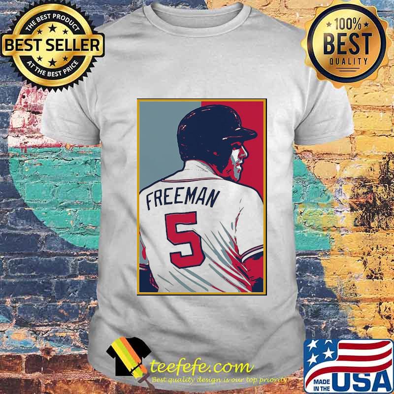Freddie freeman 5 baseball art shirt