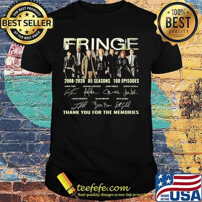 Fringe 2008 2020 05 seasons 100 episodes thank you for the memories signatures shirt