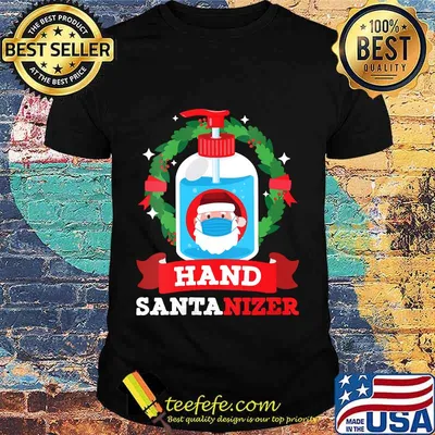 Hand santanizer funny christmas pajama for family shirt