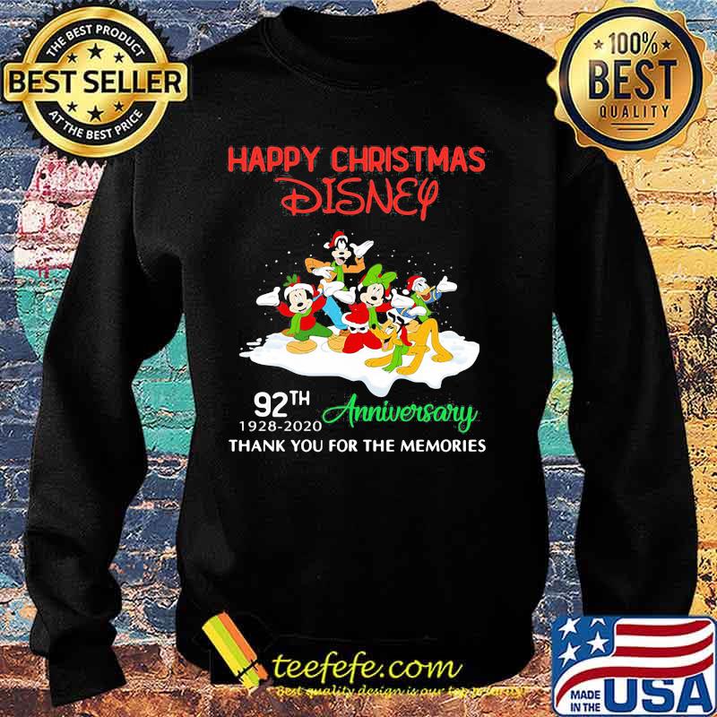Happy christmas disney 92th 1928 2020 anniversary thank you for the memories s Sweater Happy christmas disney 92th 1928 2020 anniversary thank you for the memories s Sweater