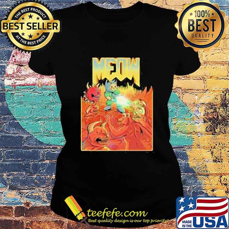 Happy halloween meow satan s Ladies tee Happy halloween meow satan s Ladies tee