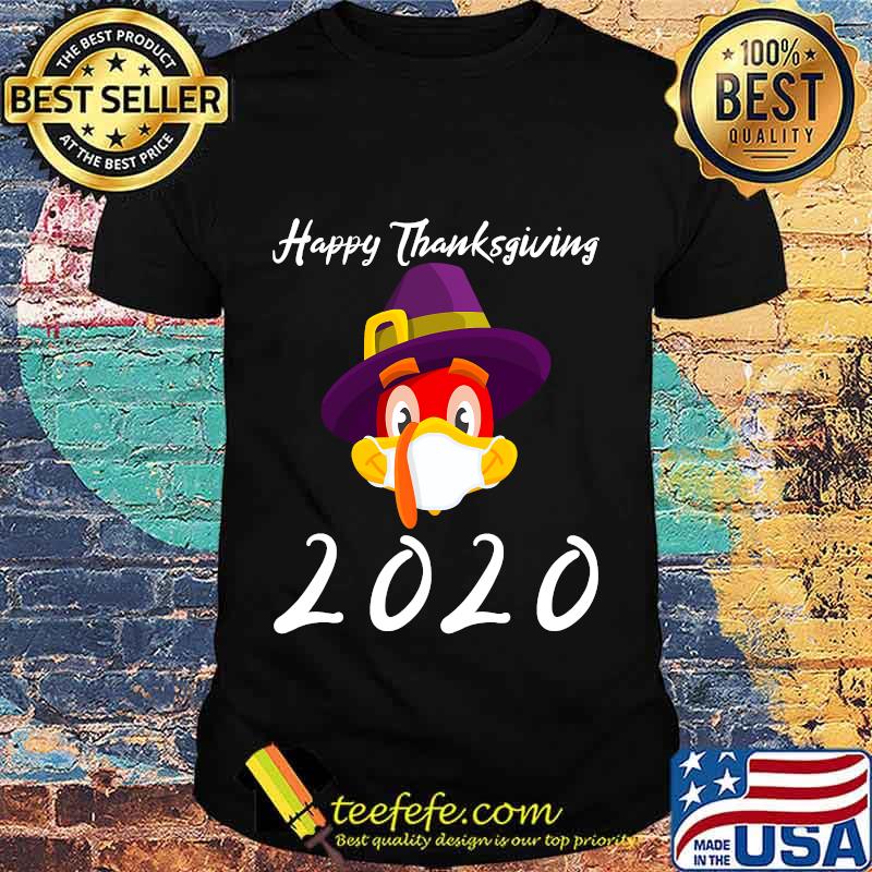 Happy thanksgiving 2020 turkey wearing mask shirt