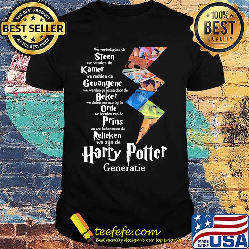 Harry potter generatie we verdedigden de steen shirt