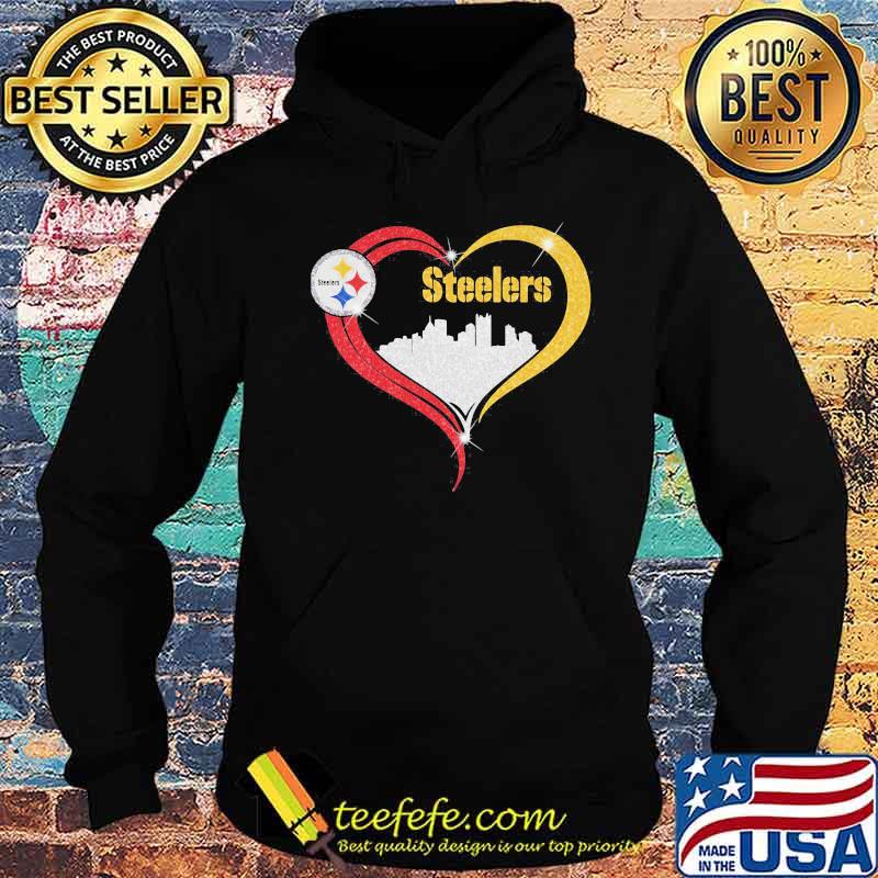 Heart Red Gold Steelers City Shirt Hoodie Heart Red Gold Steelers City Shirt Hoodie