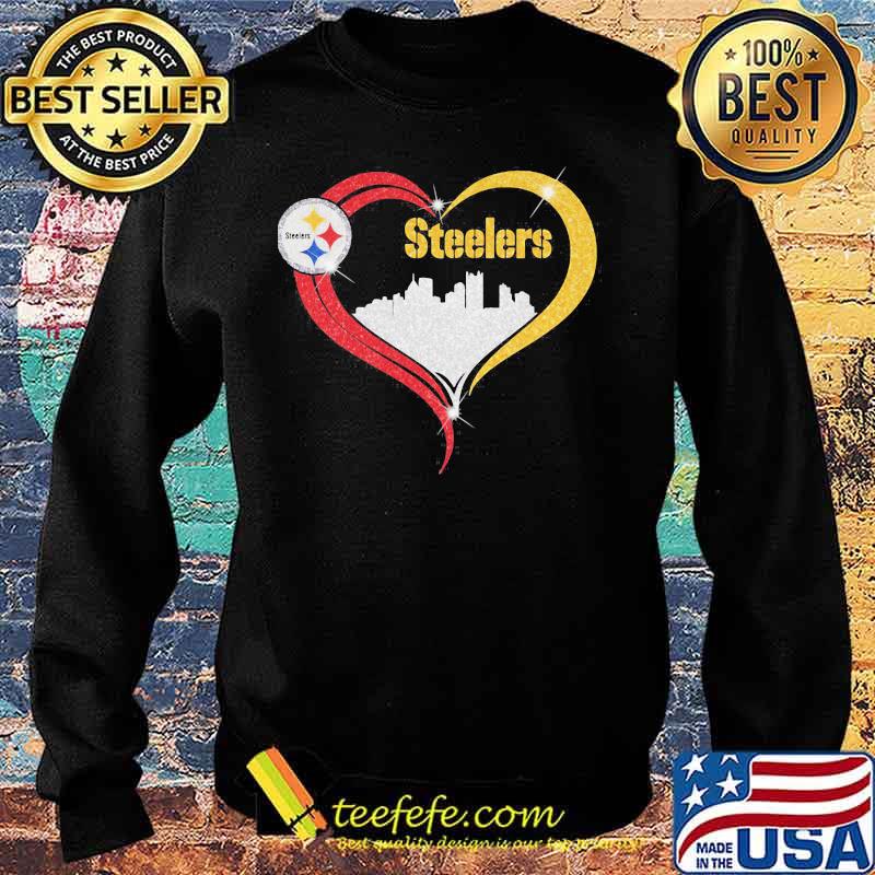 Heart Red Gold Steelers City Shirt Sweater Heart Red Gold Steelers City Shirt Sweater
