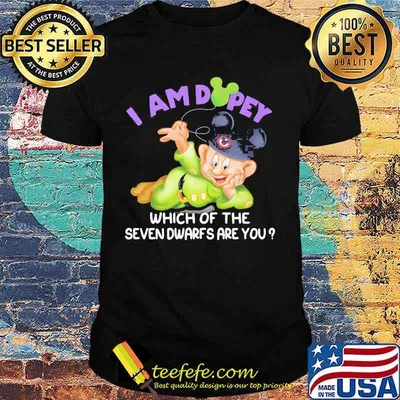 I am disney which of the seven dwarfs are you shirt