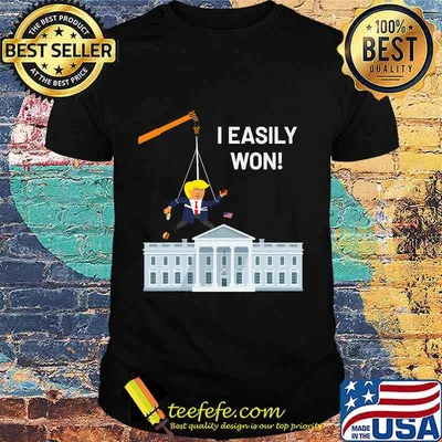 I Easily Won Trump Won't Concede So Use A Crane White House Shirt