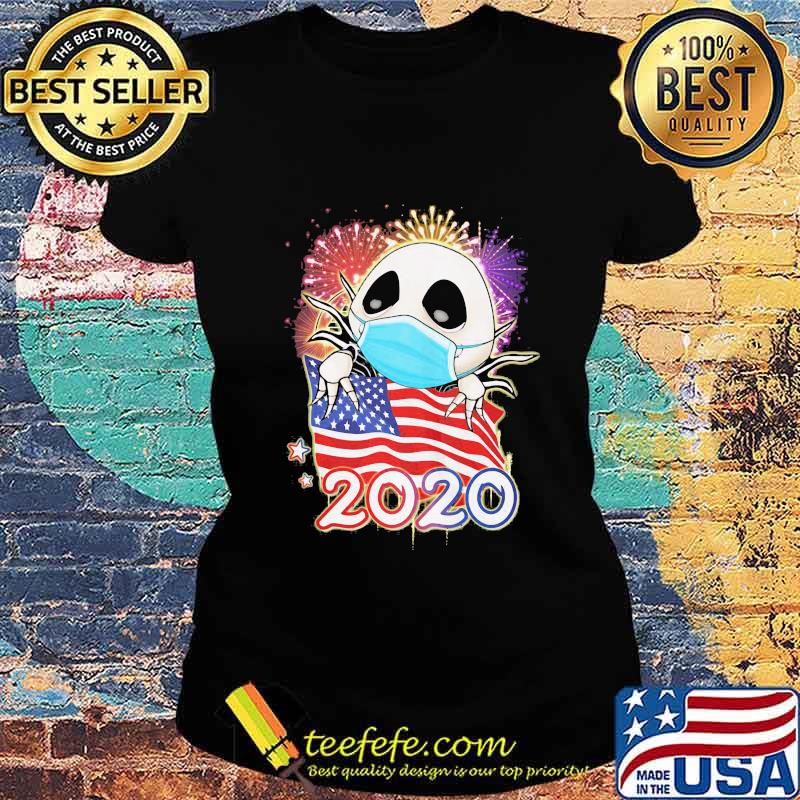 Jack skellington mask american flag 2020 s Ladies tee Jack skellington mask american flag 2020 s Ladies tee