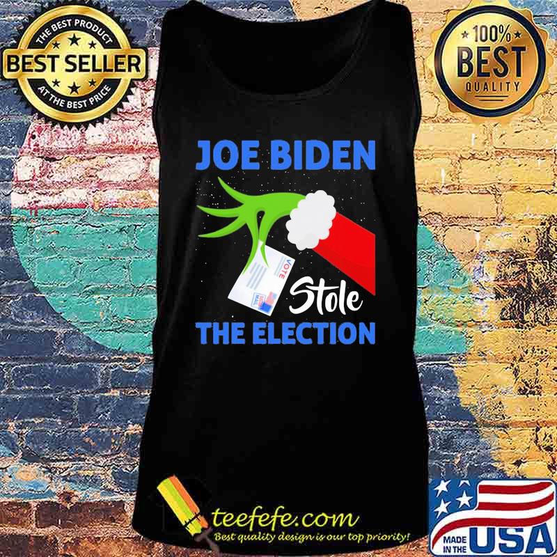 Joe biden stole the election merry christmas grinch holding vote s Tank top Joe biden stole the election merry christmas grinch holding vote s Tank top