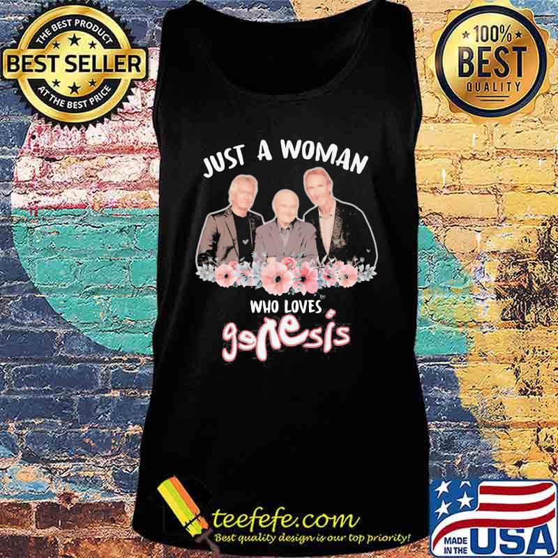 Just a woman who loves genesis flowers s Tank top Just a woman who loves genesis flowers s Tank top