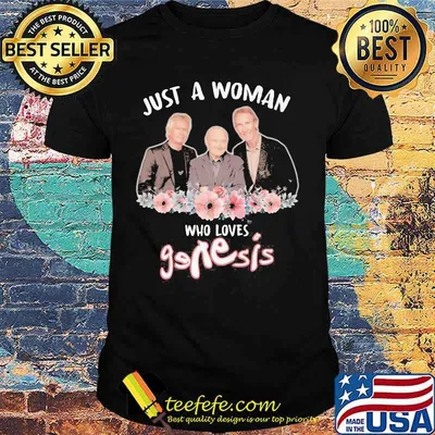 Just a woman who loves genesis flowers shirt
