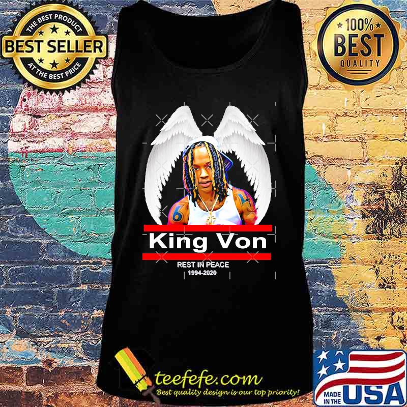 King von rest in peace 1994 2020 wings s Tank top King von rest in peace 1994 2020 wings s Tank top