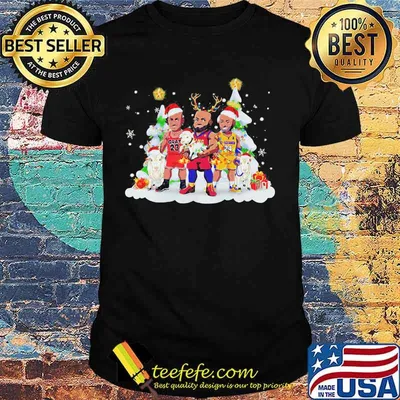 Kobe bryant michael jordan lebron james merry christmas shirt
