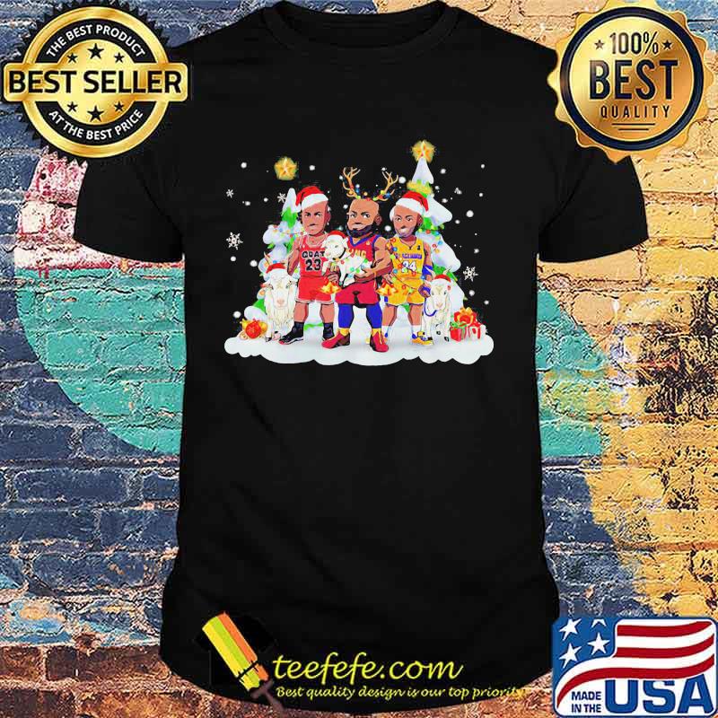 Kobe bryant michael jordan lebron james merry christmas shirt