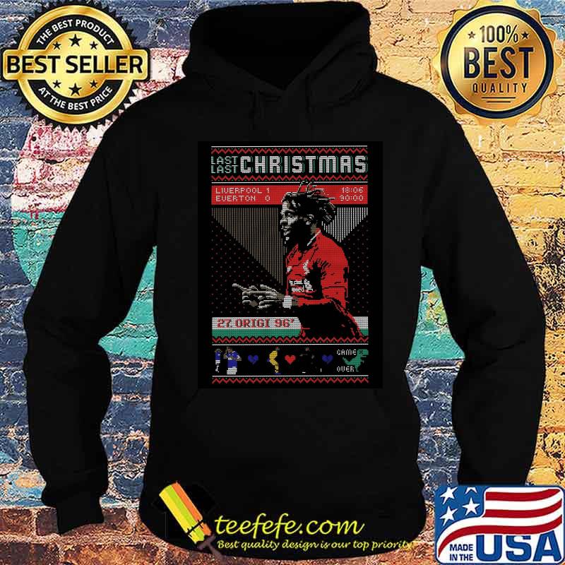 Last christmas liverpool everton 27 divock origi game over s Hoodie Last christmas liverpool everton 27 divock origi game over s Hoodie