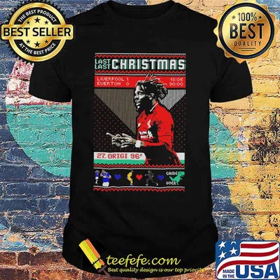Last christmas liverpool everton 27 divock origi game over shirt