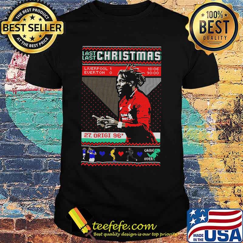 Last christmas liverpool everton 27 divock origi game over shirt