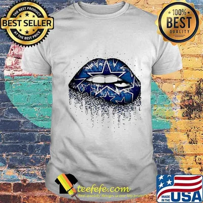 Lips dallas cowboys logo shirt
