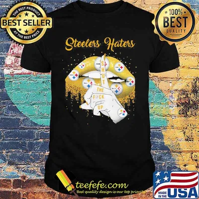 Lips pittsburgh steelers shut the fuck up shirt