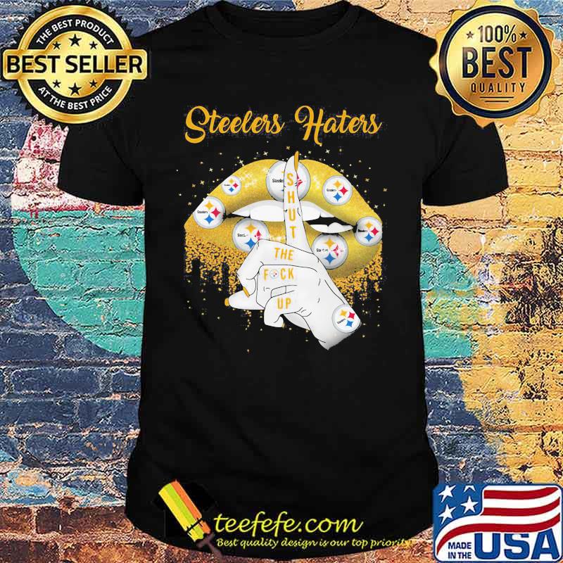 Lips pittsburgh steelers shut the fuck up shirt