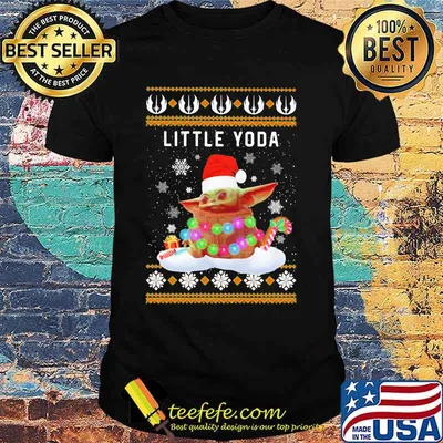 Little yoda ugly christmas vintage shirt