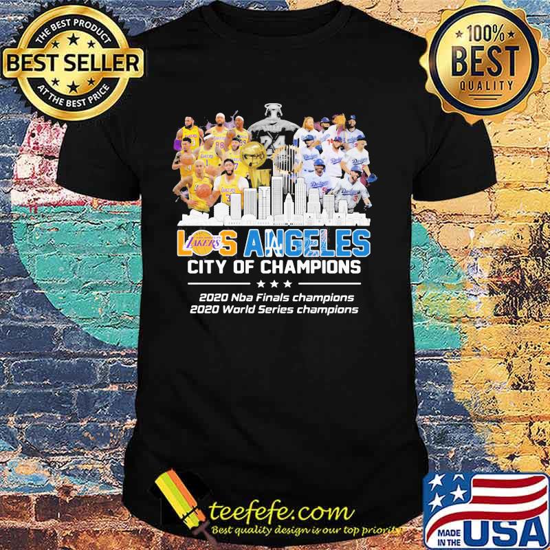 Los angeles city of champions 2020 nba finals champions 2020 world series champions shirt Los angeles city of champions 2020 nba finals champions 2020 world series champions shirt