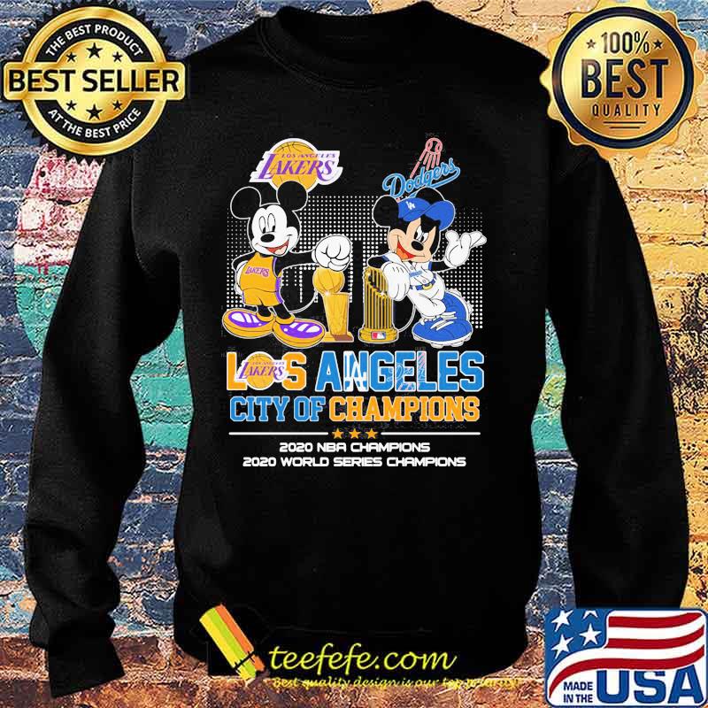 Los Angeles City Of Champions 2020 Nba World Series Mickey Dodgers Shirt Sweater Los Angeles City Of Champions 2020 Nba World Series Mickey Dodgers Shirt Sweater