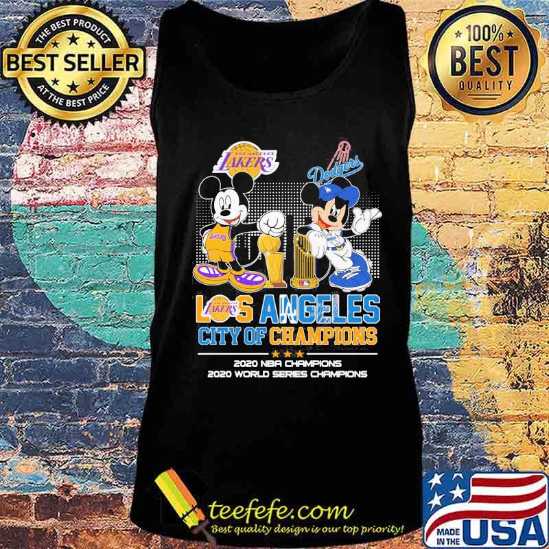 Los Angeles City Of Champions 2020 Nba World Series Mickey Dodgers Shirt Tank top Los Angeles City Of Champions 2020 Nba World Series Mickey Dodgers Shirt Tank top