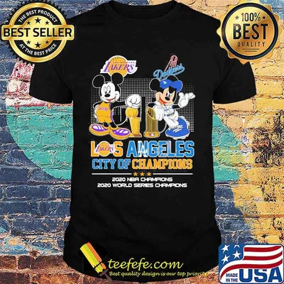 Los Angeles City Of Champions 2020 Nba World Series Mickey Dodgers Shirt
