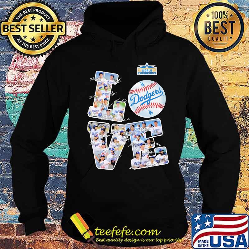 Los angeles dodgers love baseball s Hoodie Los angeles dodgers love baseball s Hoodie