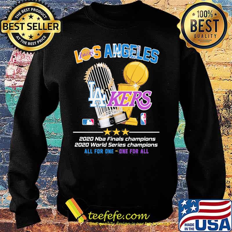 Los angeles lakers 2020 nba finals champions world series champions all for one one for all s Sweater Los angeles lakers 2020 nba finals champions world series champions all for one one for all s Sweater