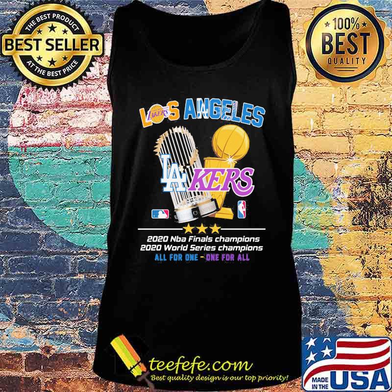 Los angeles lakers 2020 nba finals champions world series champions all for one one for all s Tank top Los angeles lakers 2020 nba finals champions world series champions all for one one for all s Tank top