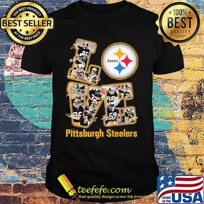 Love pittsburgh steelers signatures shirt