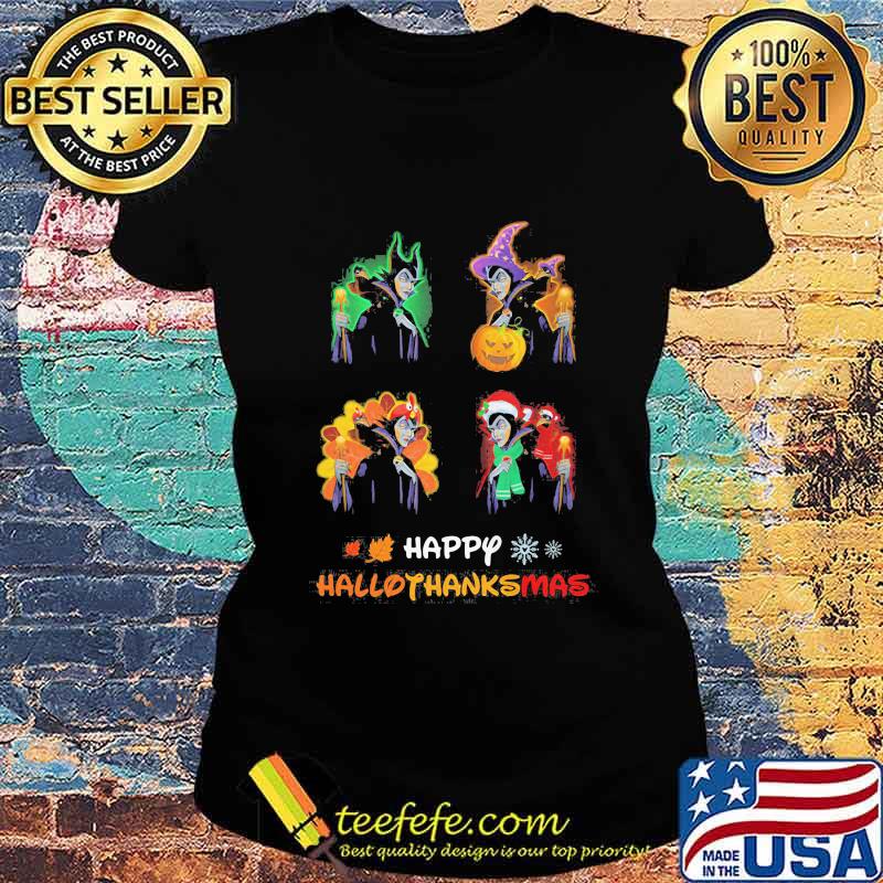Maleficent happy hallothanksmas halloween thanksgiving christmas s Ladies tee Maleficent happy hallothanksmas halloween thanksgiving christmas s Ladies tee