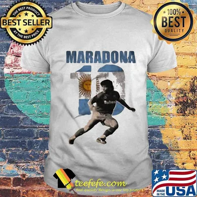 Maradona Legend Argentina Tee World Cup N10 Sun Shirt