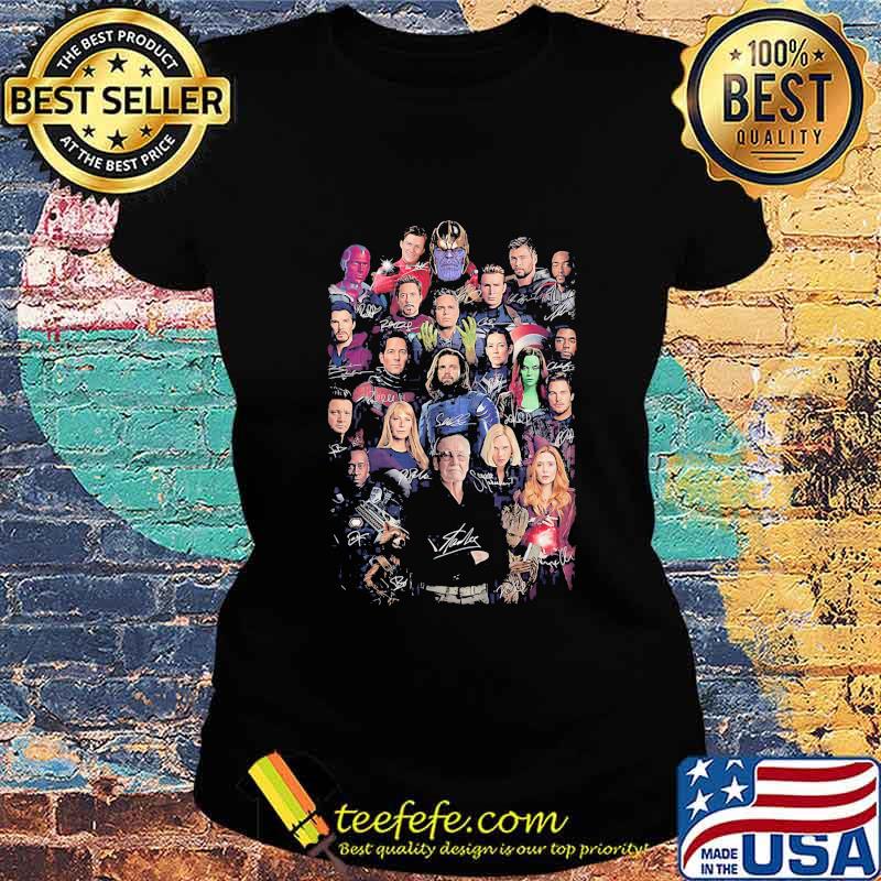 Marvel heroes stan lee signatures s Ladies tee Marvel heroes stan lee signatures s Ladies tee