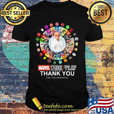 Marvel studios 2008 2020 31 seasons thank you for the memories shirt