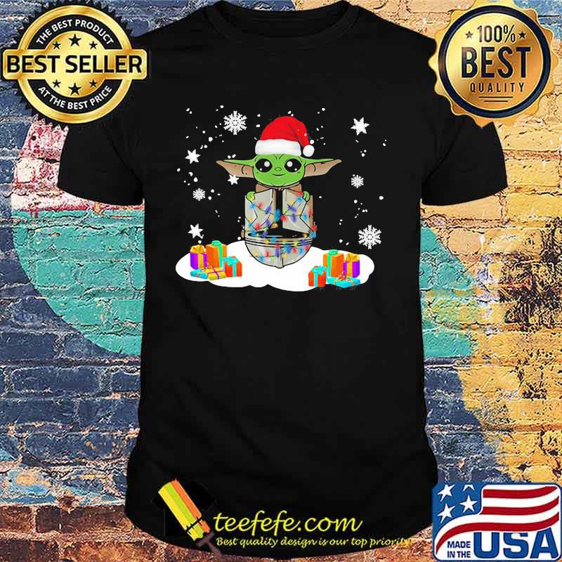 Merry christmas baby yoda and darth vader head snow shirt Merry christmas baby yoda and darth vader head snow shirt