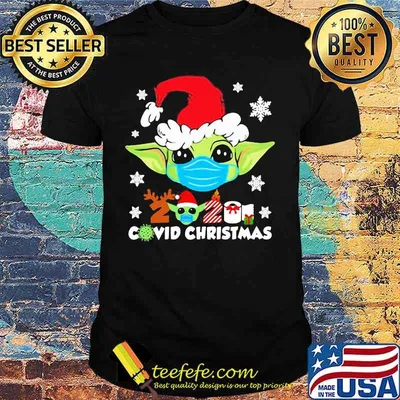 Merry christmas baby yoda covid-19 mask shirt